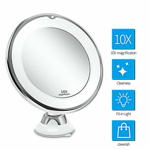 10x magnifying mirror with led - magnifying,