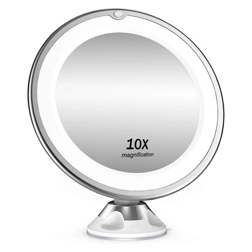 10x magnifying mirror with led - magnifying,
