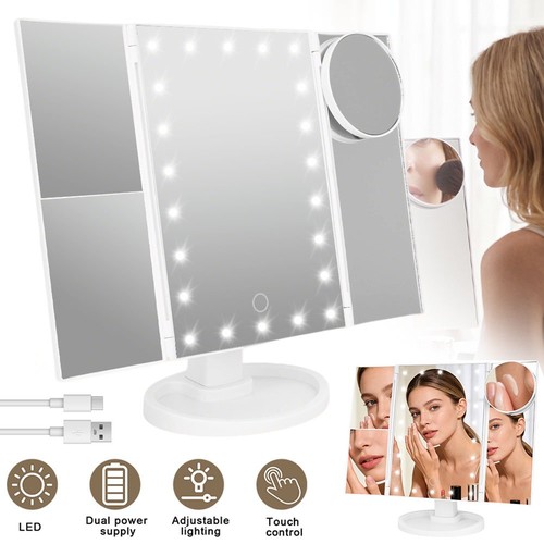 Makeup mirror with led - with, light