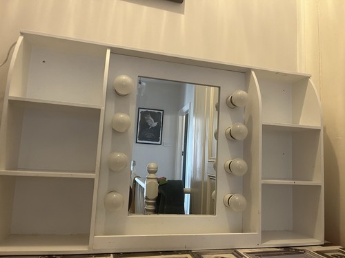Mirror with lights - with,